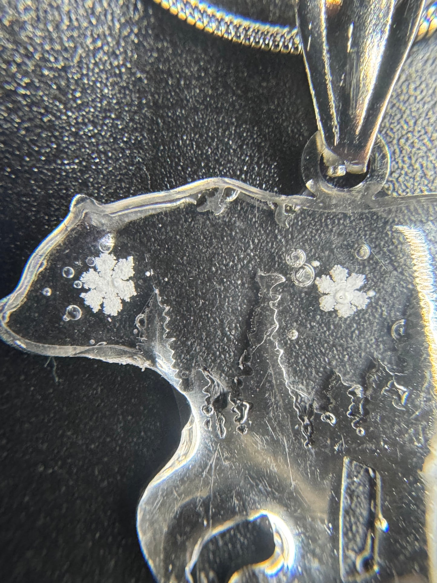 Bear Snowflake Pendant 013126-01