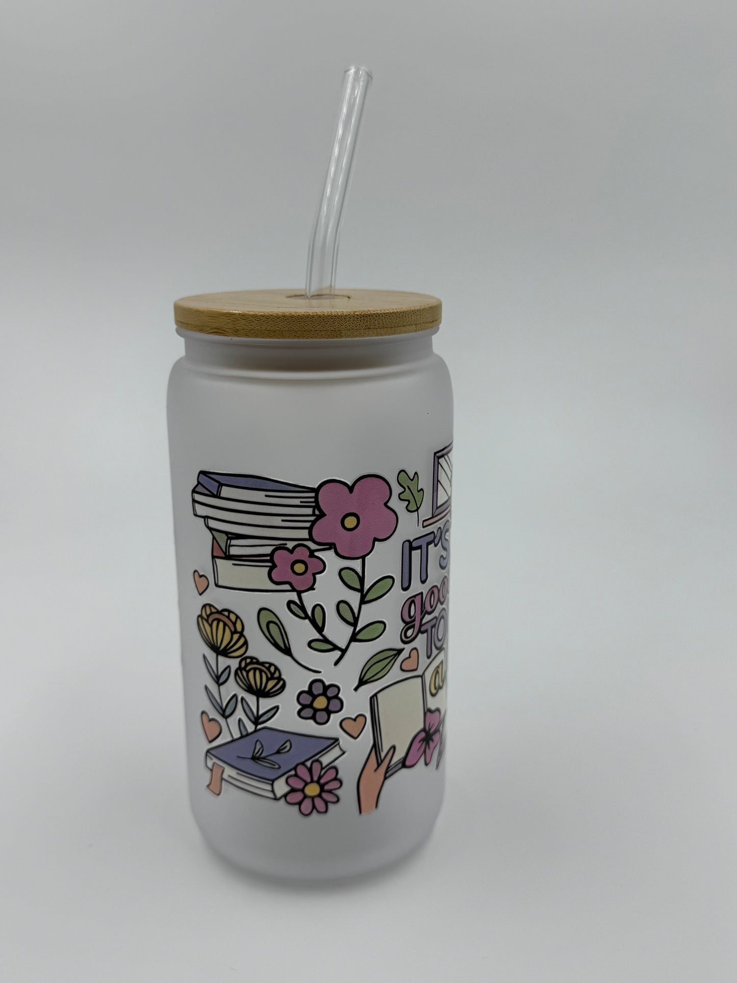Bookish Plastic Can Cup