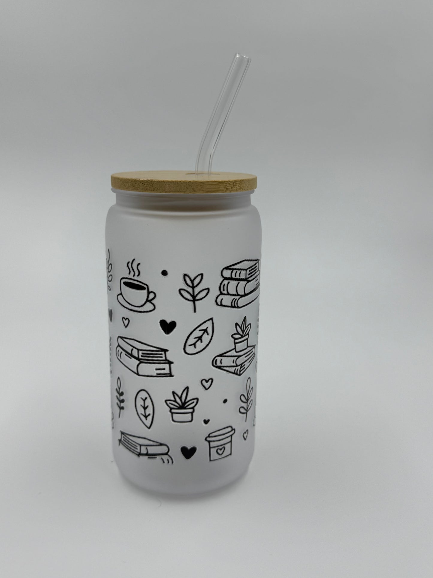 Bookish Plastic Can Cup