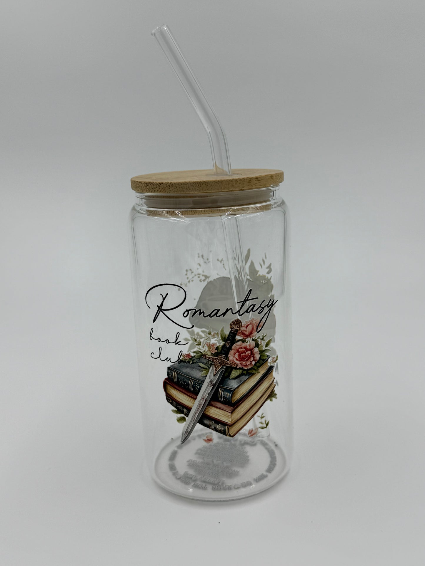 Bookish Glass Can Cup