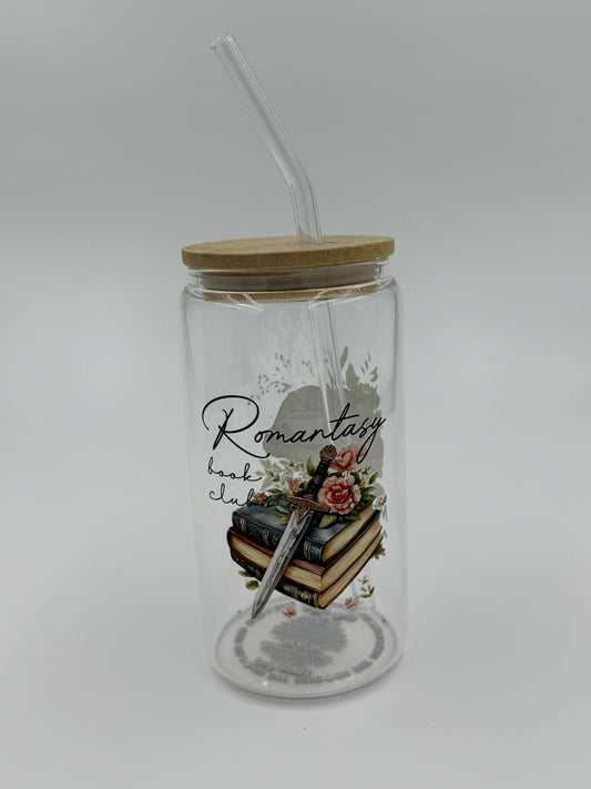 Bookish Glass Can Cup