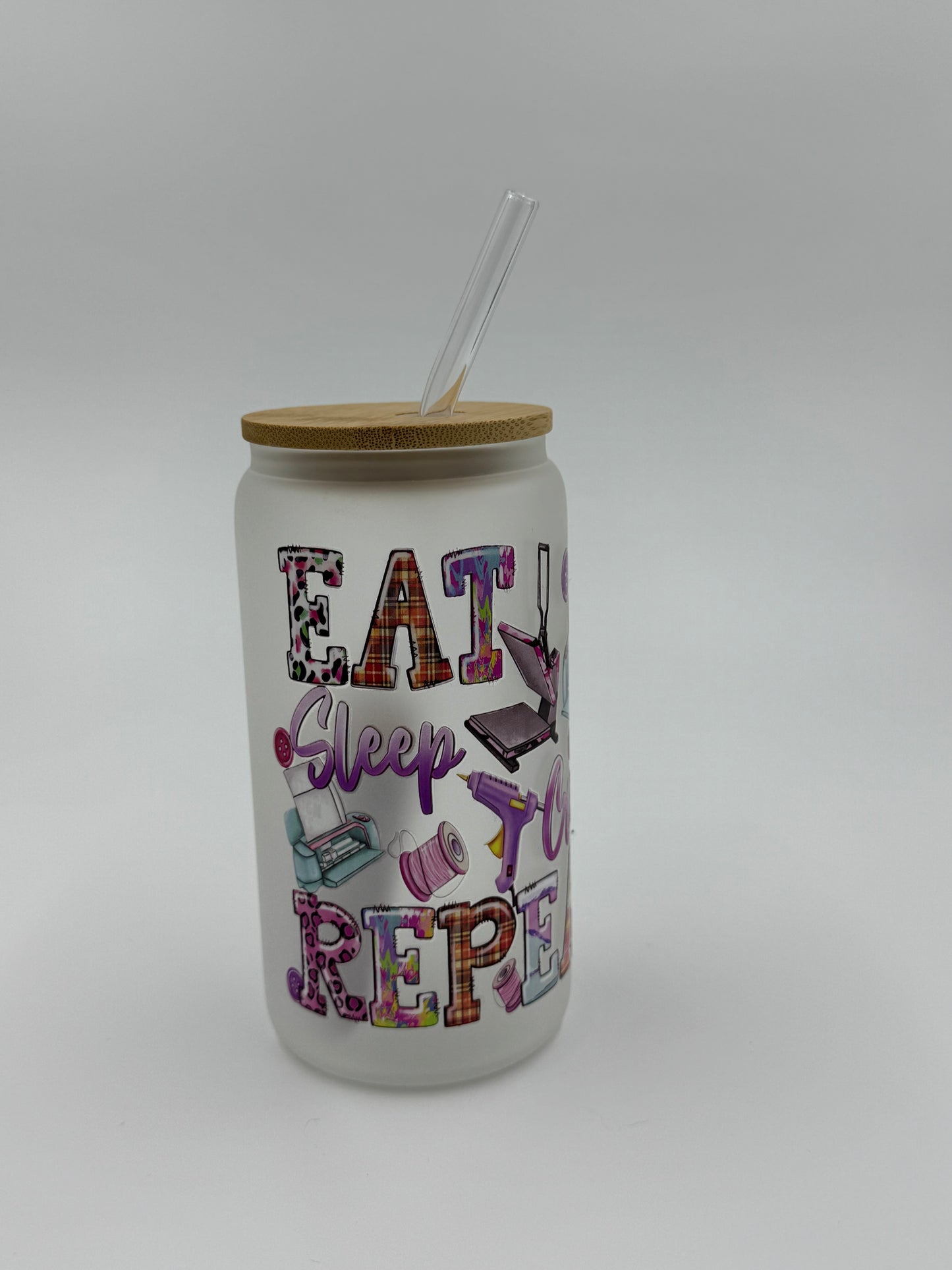 Crafting Frosted Glass Can Cup