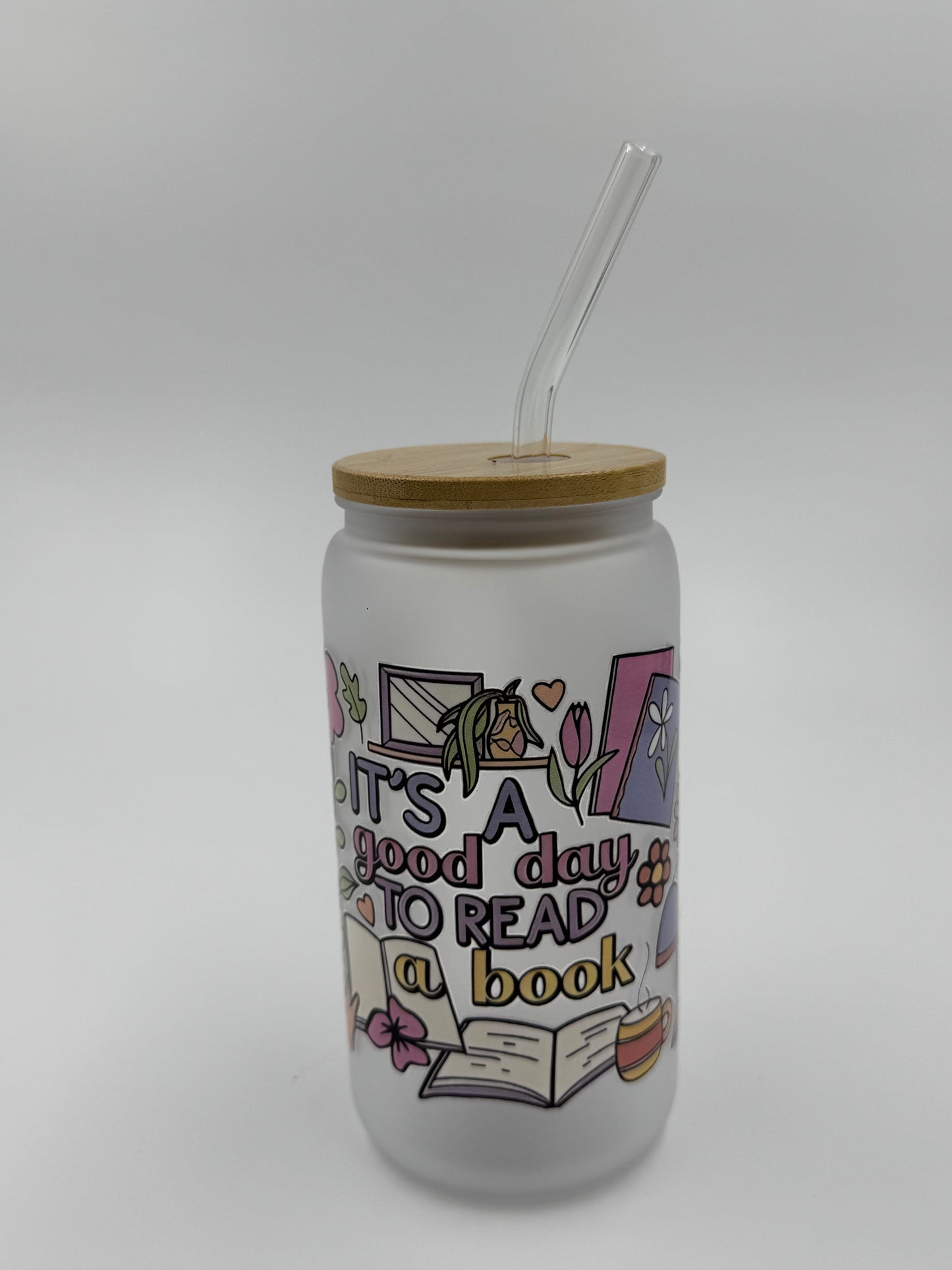 Bookish Plastic Can Cup