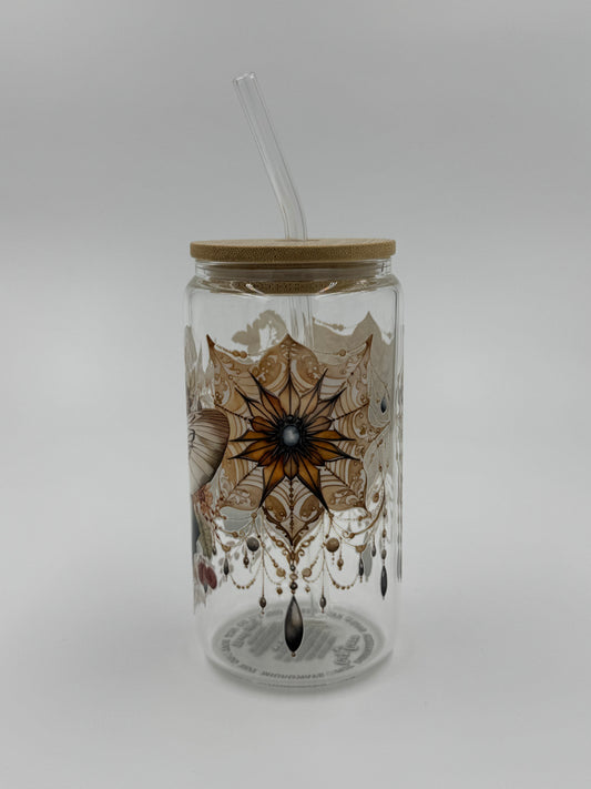 Moth Glass Can Cup