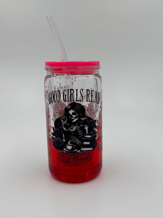 Bookish Lava Drip Can Cup