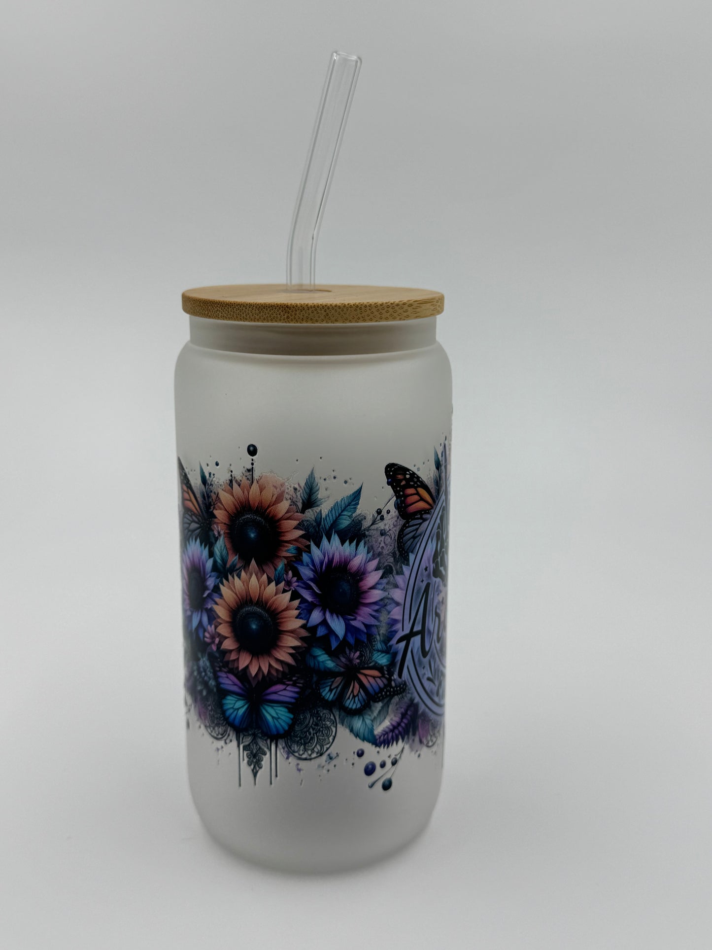 F Around and Find Out Frosted Glass Can Cup