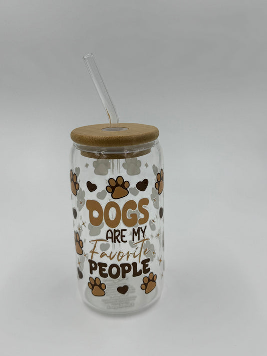 Dog Glass Can Cup