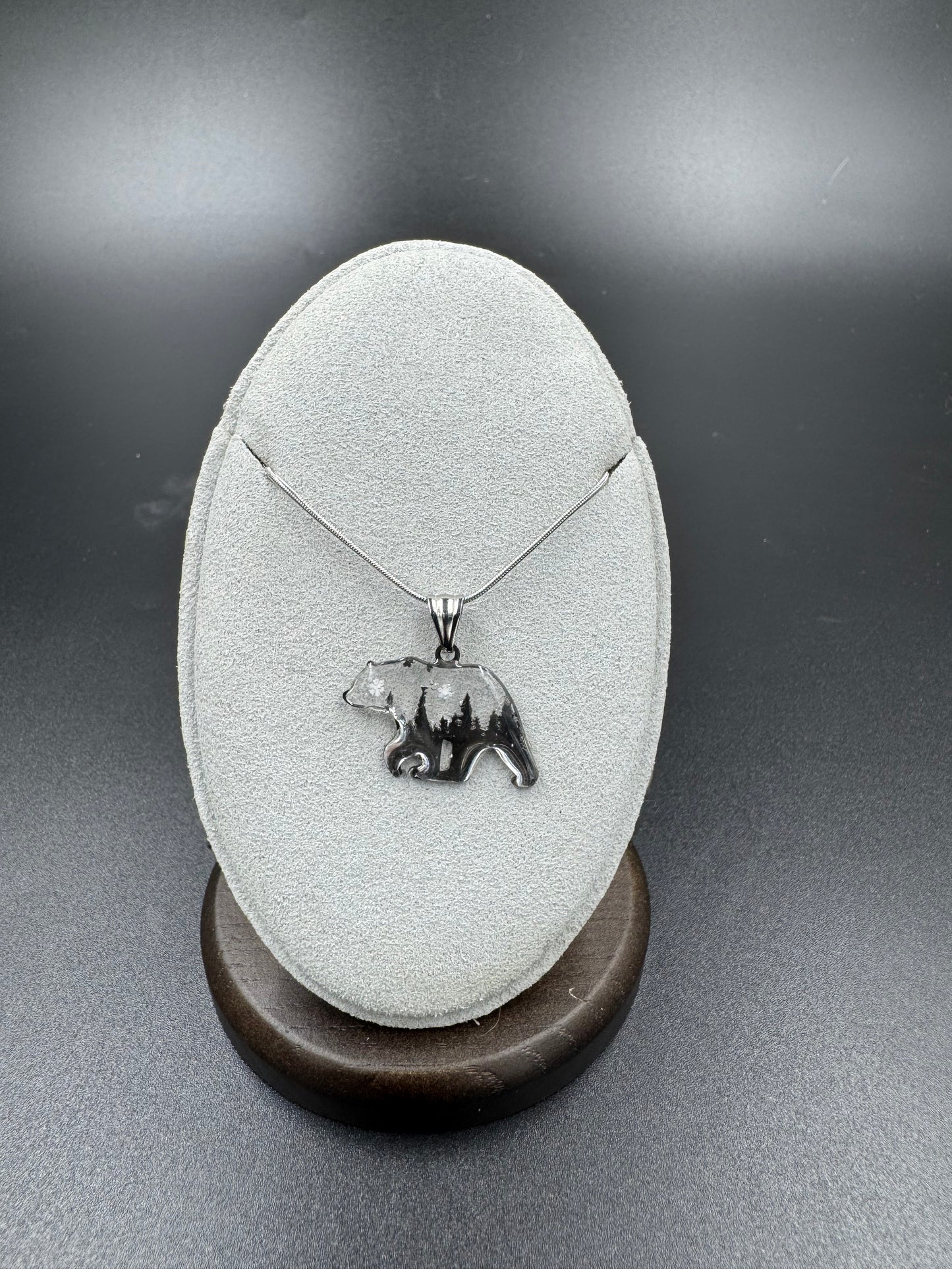 Bear Snowflake Pendant 013126-01