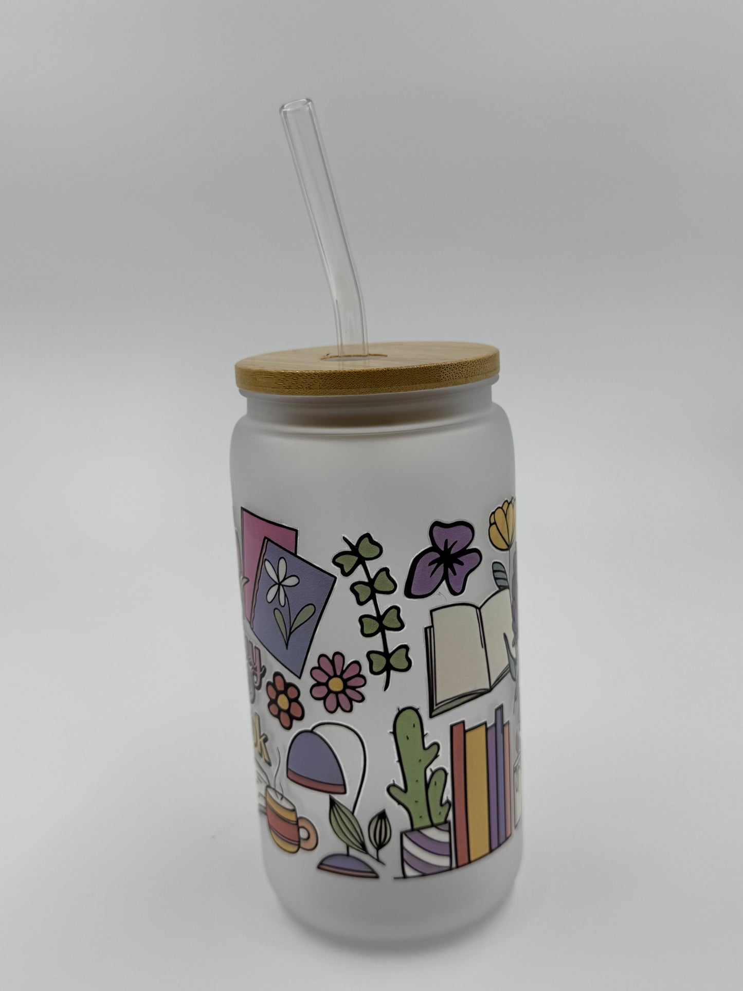 Bookish Plastic Can Cup