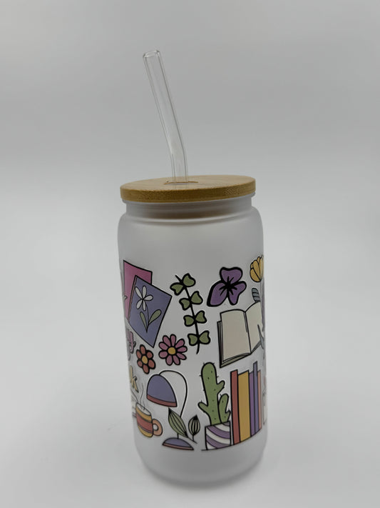 Bookish Plastic Can Cup