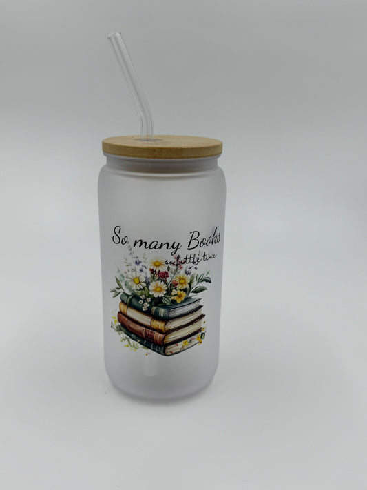 “So Many Books…” Plastic Can Cup