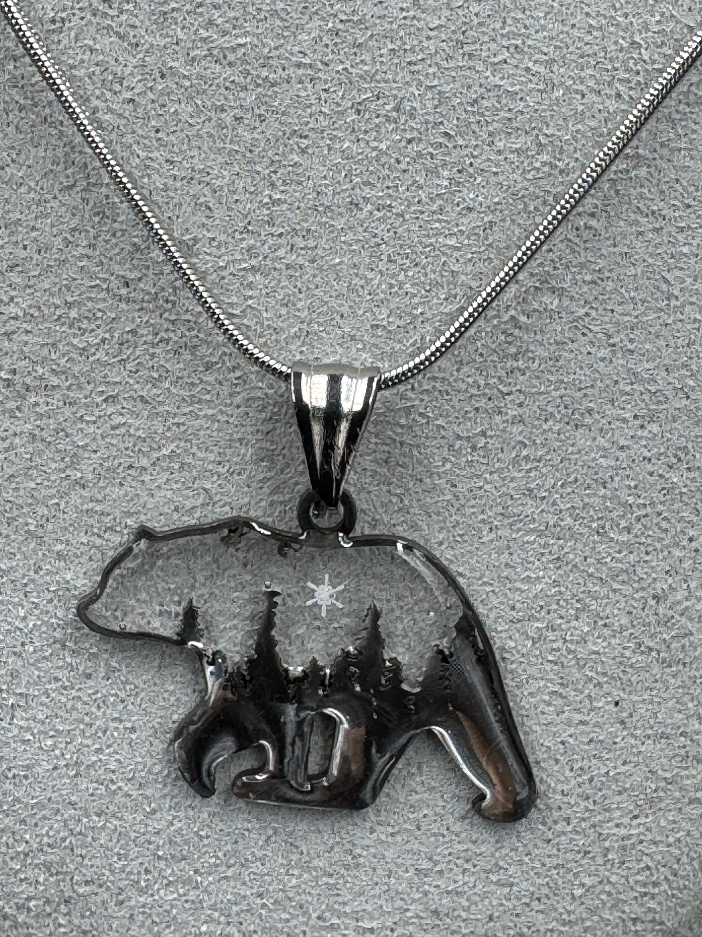 Bear Snowflake Pendant 011626-02