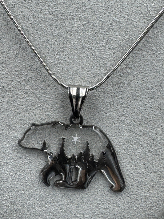 Bear Snowflake Pendant 011626-02