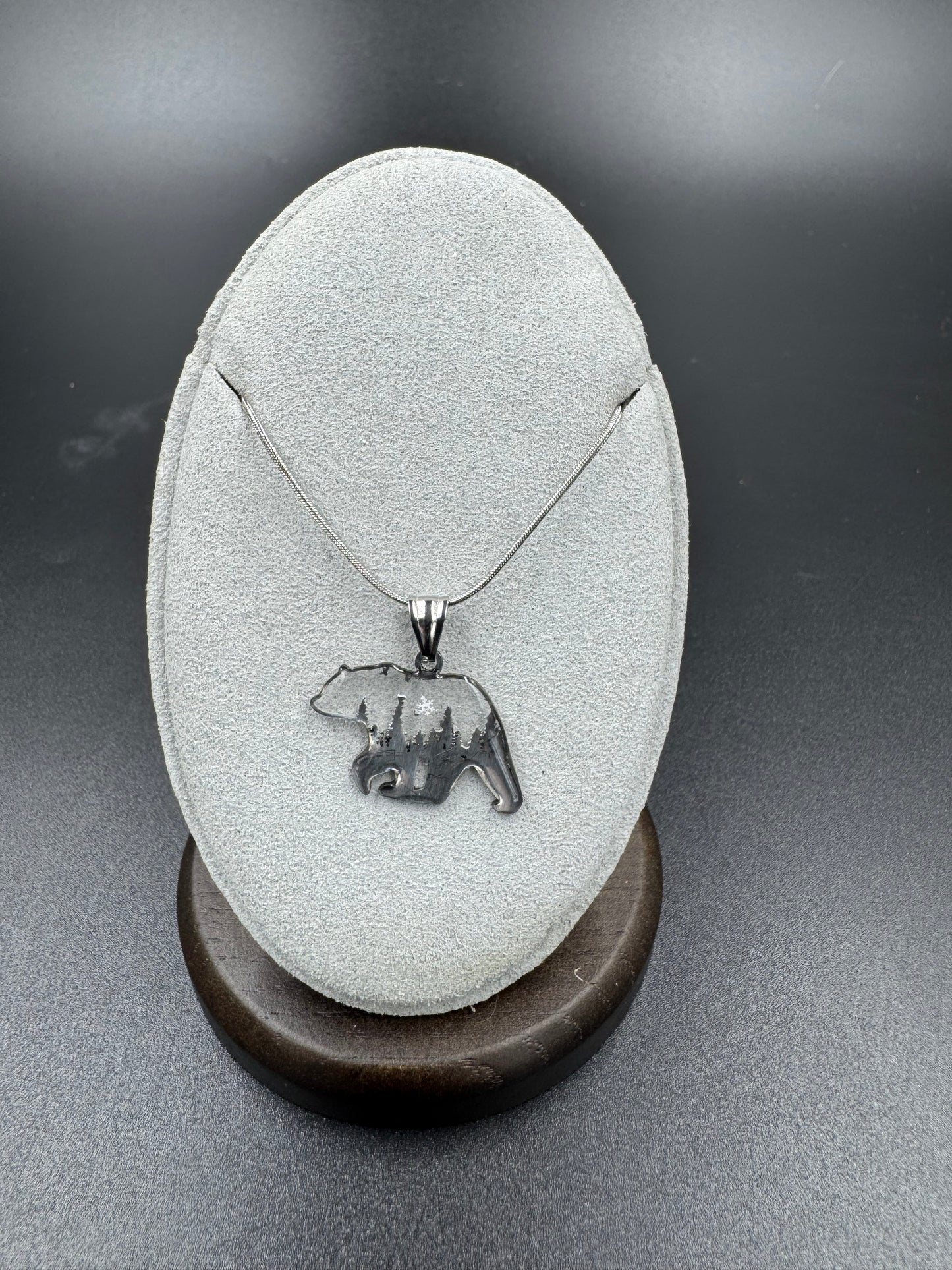Bear Snowflake Pendant 011626-01