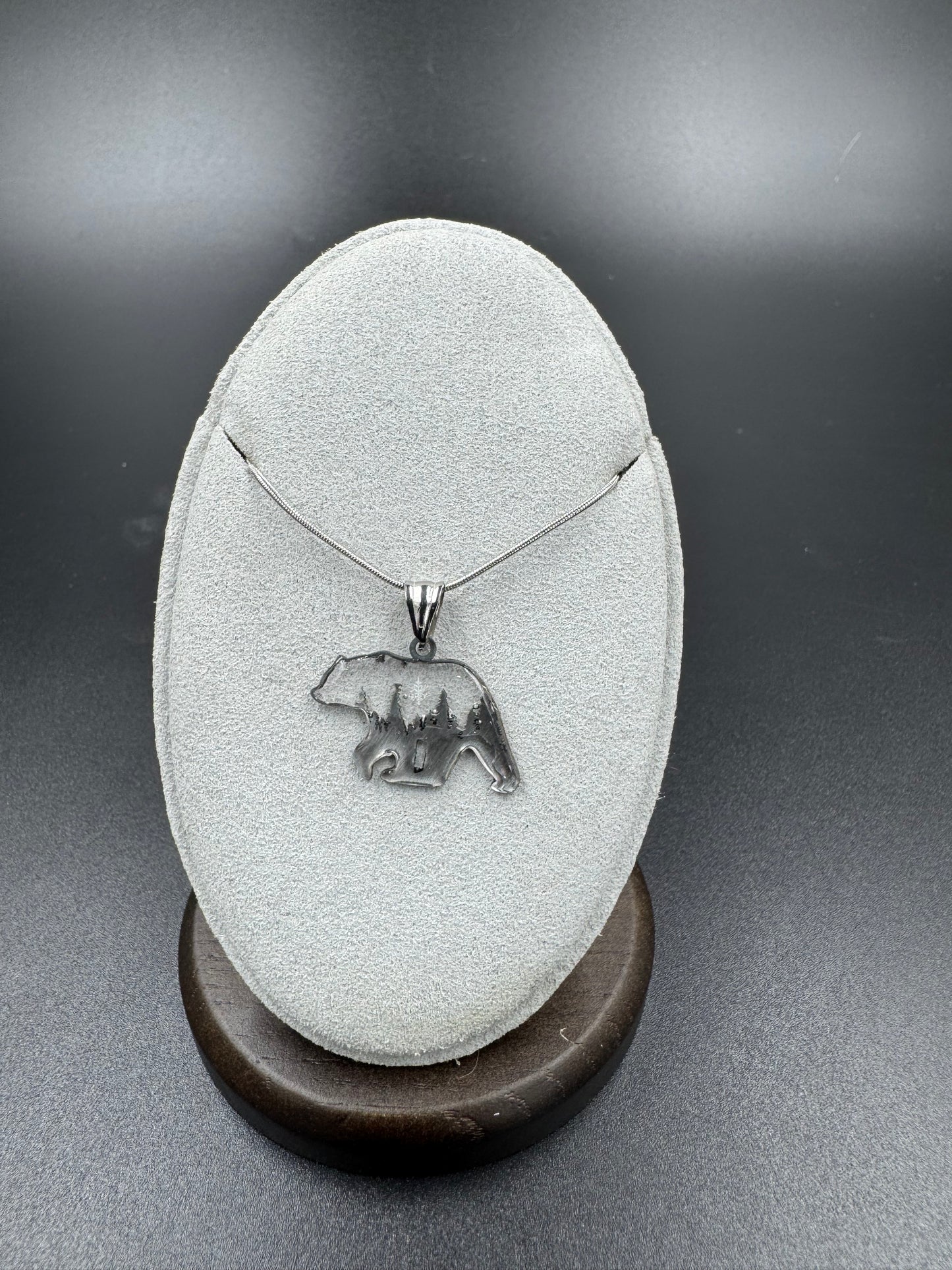 Bear Snowflake Pendant 010626-02