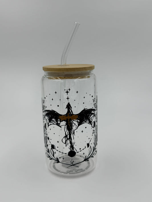 Bookish Glass Can Cup